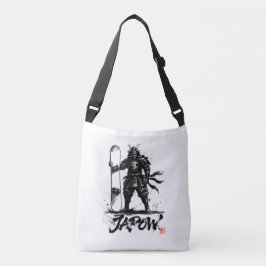 Snowboard Brush Art - Standing Samurai snowboard Axelväska