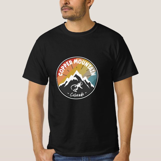 Snowboard Copper Mountain Colorado T Shirt (Framsida)