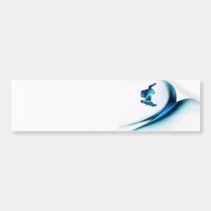 Snowboard Design Bumper Stickers Bildekal