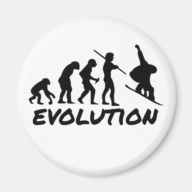 Snowboard Evolution Magnet (Framsidan)