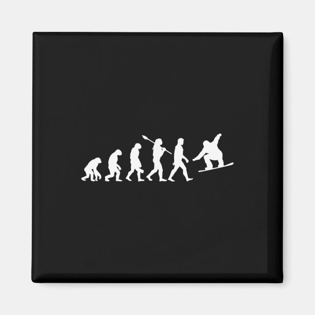 Snowboard Evolution Magnet (Framsidan)