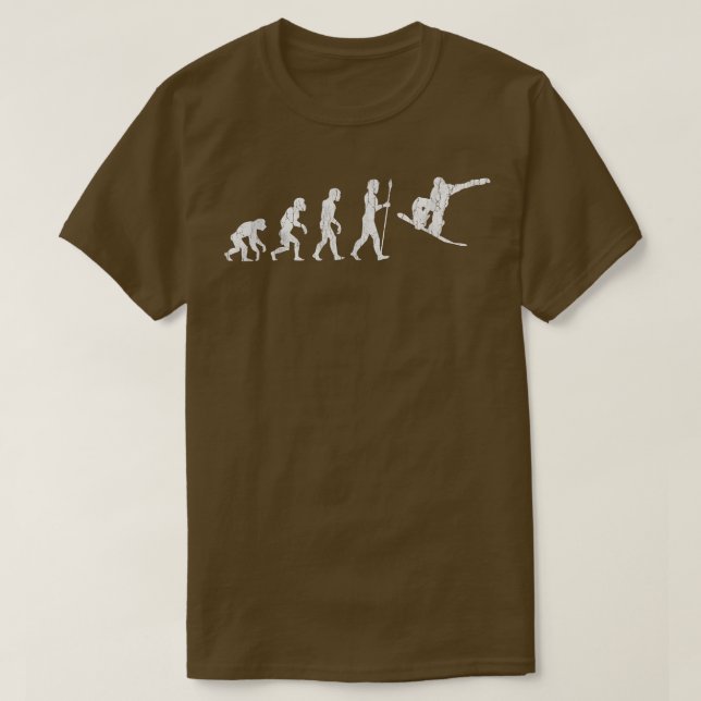 Snowboard Evolution  Snowboardåkning  T Shirt (Design framsida)