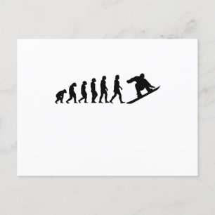 Snowboard Evolution Snowboardpresent Vykort