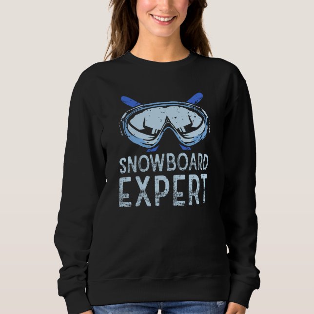 Snowboard Expert Winter Snowboarding Snowboarder S T Shirt (Framsida)