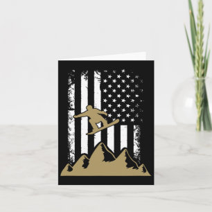 Snowboard Flagga Winter Snowboarding Sport Ski Gif Kort