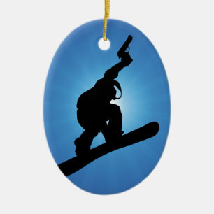 Snowboard-förbud Julgransprydnad Keramik
