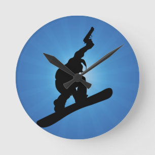 Snowboard-förbud Rund Klocka