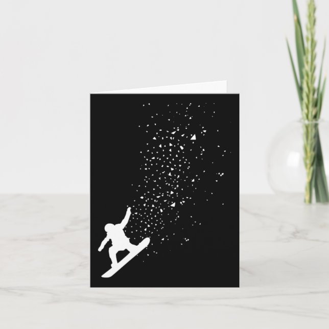 Snowboard Freestyle Snowboarder Gift Kort (Framsida)