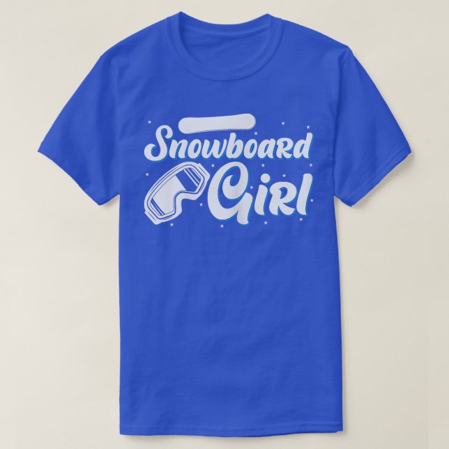 Snowboard Girl T Shirt (Design framsida)