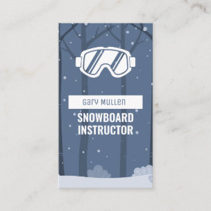 Snowboard goggles Snowboard Instructor Visitkort