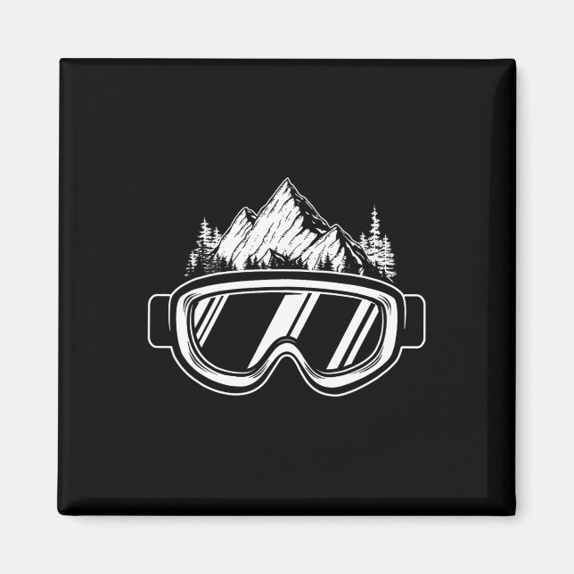 Snowboard Goggles - Wintersport Competition Snowb Magnet (Framsidan)