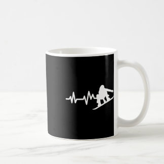 Snowboard Heartslag Snowboarder Kaffemugg