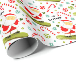 Snowboard-Helgdag-gåva Presentpapper