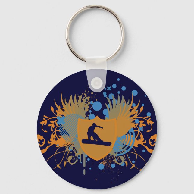 snowboard. hi-fi. v.3 nyckelring (Framsida)