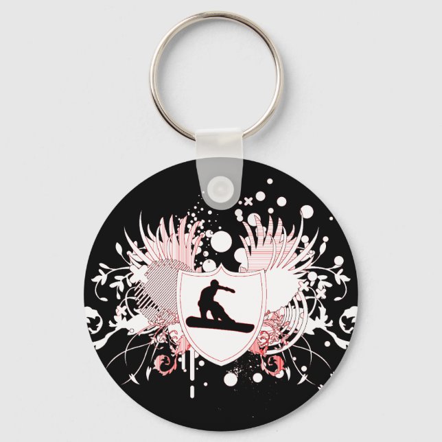 snowboard. hi-fi. v.3 nyckelring (Framsida)