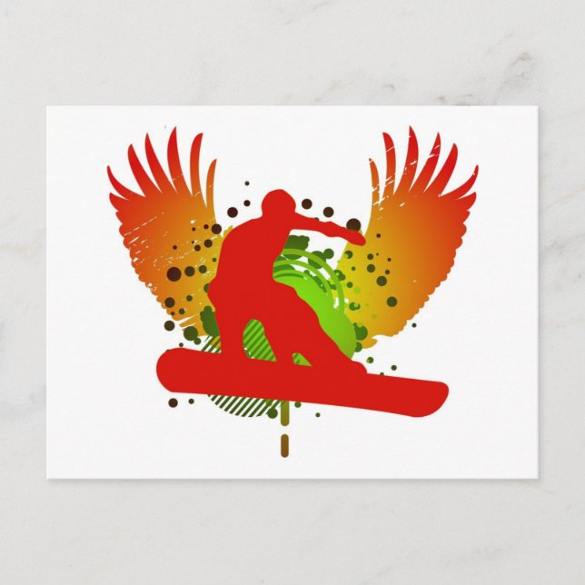 snowboard : hi-fi : vykort (Framsida)