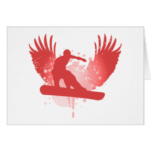 snowboard: hög-fi: hälsningskort