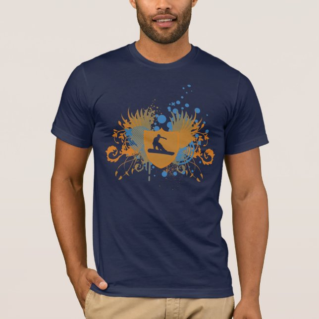 snowboard. hög-fi. v3. tee (Framsida)