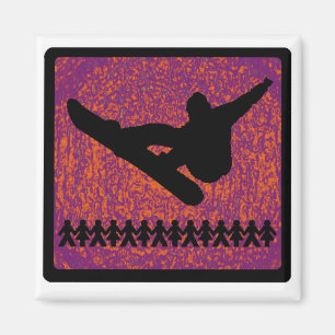 Snowboard höger ALINE Magnet