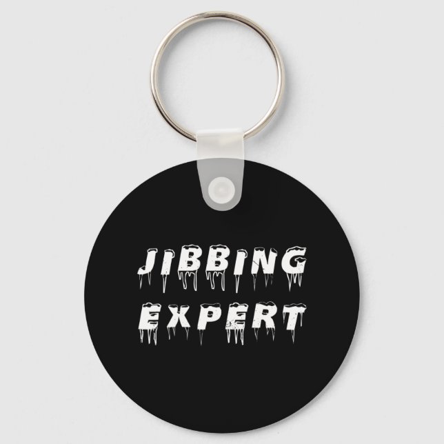 Snowboard Jibbing Expert Snowboarding Nyckelring (Framsida)