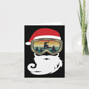 Snowboard-jul som Jultomten Snowboarder Kort