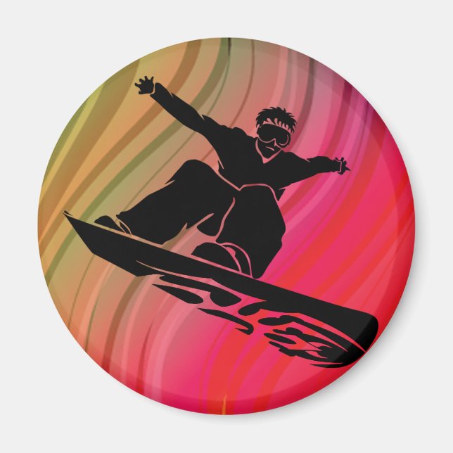 Snowboard-jump Magnet (Framsidan)