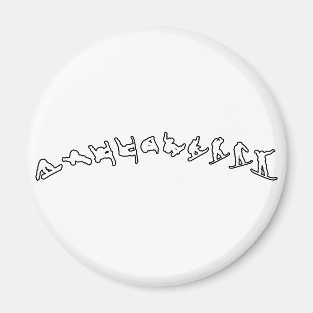 Snowboard-jump Magnet (Framsidan)