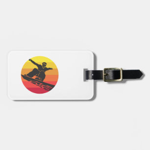 Snowboard Jump Retro Bagagebricka