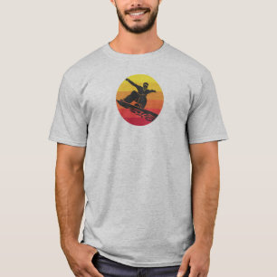 Snowboard Jump Retro T Shirt