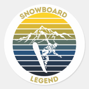 Snowboard Legend Runt Klistermärke