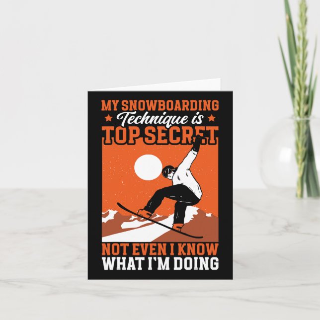 Snowboard Lusnyj Min sollombord-teknik Kort (Framsida)