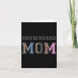Snowboard Mamma Snowboarder Gift Snowboarding Mamm Kort