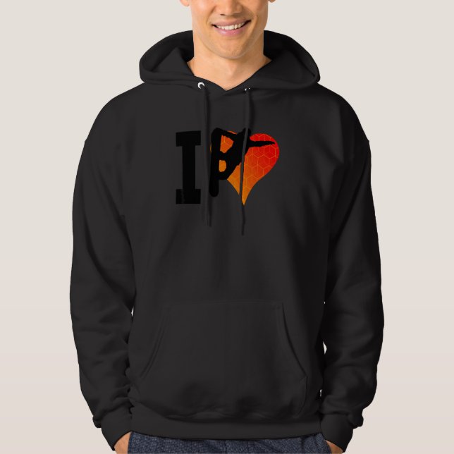 Snowboard Manar Snowboarder Kvinnor i Snowboarder Hoodie (Framsida)