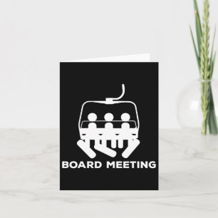 Snowboard Meeting Gift - Snowboarding Helgdag Skii Kort