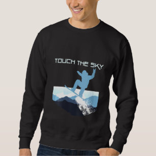 Snowboard Mountain Snowboarding Freestyle T Lång Ärmad Tröja