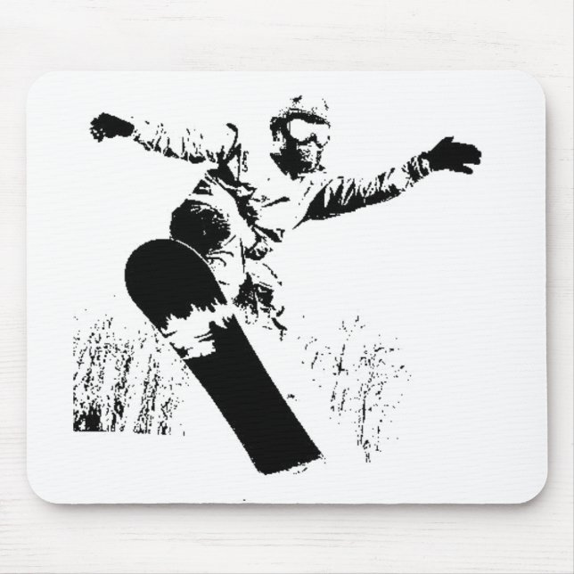 Snowboard Mousepad Musmatta (Framsidan)