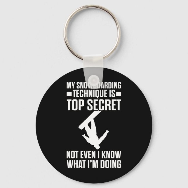 Snowboard-nuny teknik är toppsektor nyckelring (Framsida)