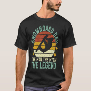 Snowboard Pappa, mannen, myten, legend, soloboar T Shirt