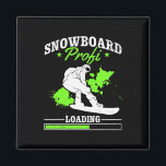 Snowboard Profi Loading I Freestyle Snowboard Snö Magnet<br><div class="desc">Snowboard Profi Loading I Freestyle Snowboarder</div>
