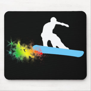 Snowboard, regnbåge. musmatta
