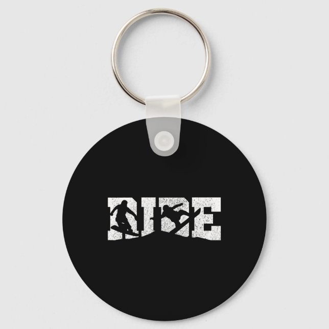 Snowboard - Ride Winter Sports Snowboarding Gift Nyckelring (Framsida)