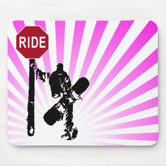 Snowboard.. riktningar? musmatta (Framsidan)