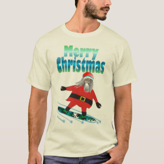 Snowboard Santa T-shirt