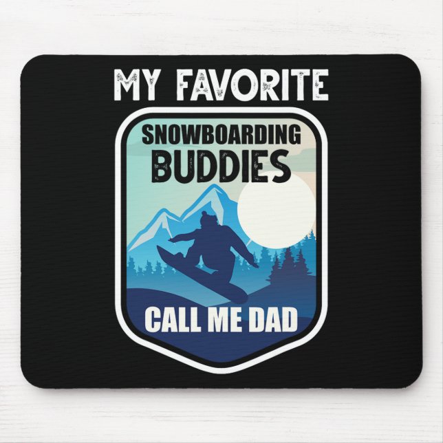 Snowboard Shirt My Favorite Snowboarding Buddies C Musmatta (Framsidan)