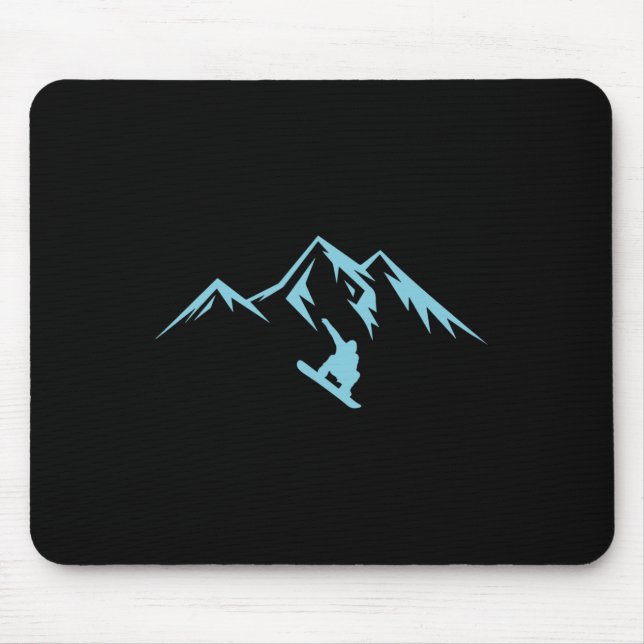 Snowboard Shirt Snö Mountain Winter Snowboarding Musmatta (Framsidan)