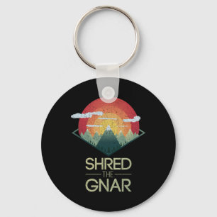 Snowboard Shred Gnar Ski Winter Mountain Gift Nyckelring