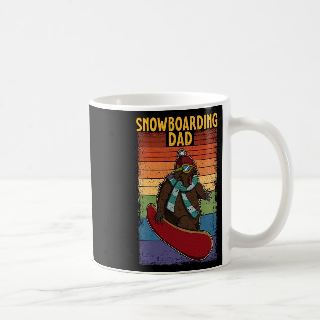 Snowboard Skiing Snowboarder Competitive Activity Kaffemugg (Höger)