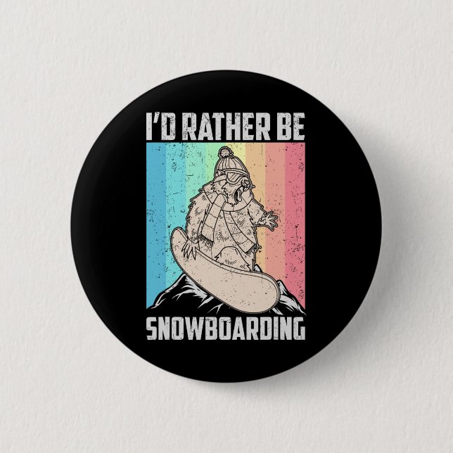 Snowboard Skiing Snowboarder Competitive Activity Knapp (Framsida)