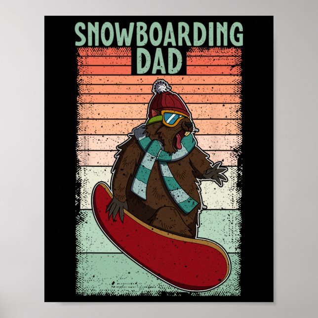 Snowboard Skiing Snowboarder Competitive Activity Poster (Framsidan)
