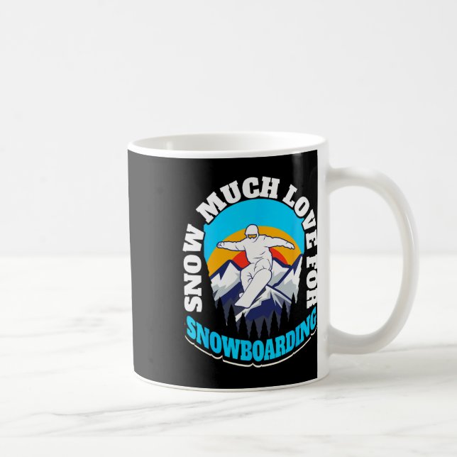 Snowboard Skiing Snowboarding Kaffemugg (Höger)